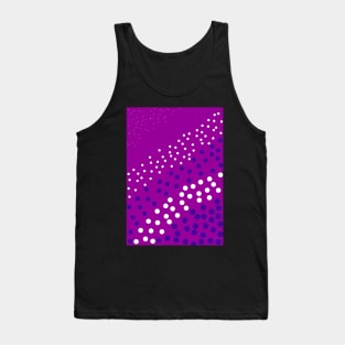 Cheerful Dots - Purple and White Tank Top